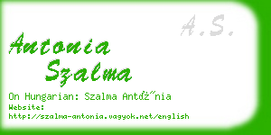 antonia szalma business card